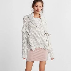 Express ruffled sweater